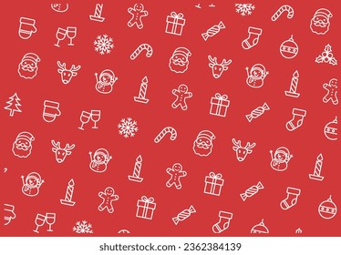 Christmas Background. vector pattern icon background 