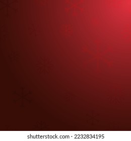 Christmas background vector. Red color background with snowflakes design for Christmas card design invitation party banner New Year flyer Gradient backdrop vector for winter banner gift coupon voucher