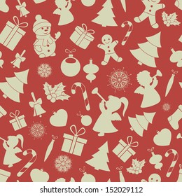 Christmas  background. Vector, seamless, EPS 8.