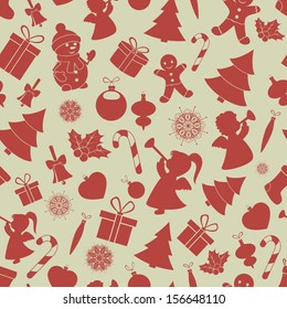 Christmas  background. Vector, seamless, EPS 8.
