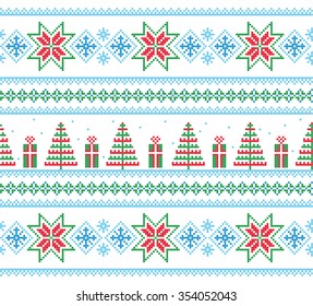 Christmas background. Vector seamless pattern.