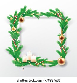Christmas background. Vector stock.