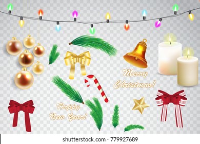 Christmas background. Vector stock.