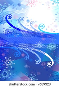 christmas  background, vector without gradient