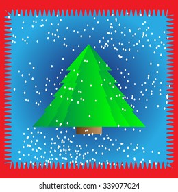 christmas background. vector xmas tree