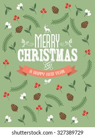 christmas background vector/illustration