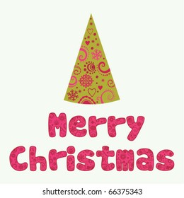  Christmas background with vintage letters