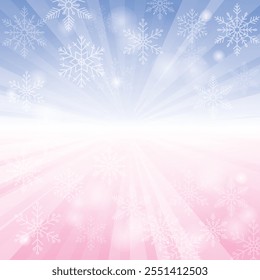 Christmas background with white snowflakes. New Year background for greeting
