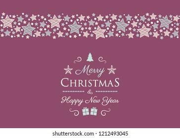 Christmas background with wishes and decorations. Vector.