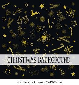 Christmas background / wrapping vector illustration.