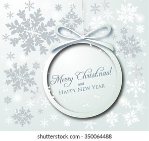 Christmas Background wth snowflakes