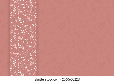 Christmas background with Xmas branches and copyspace. Vector