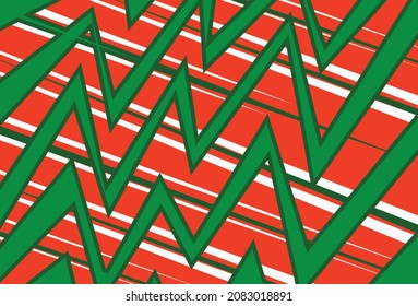 Christmas background with zigzag and some stripes pattern