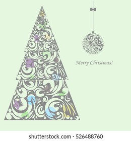 Christmas background.Christmas tree.
