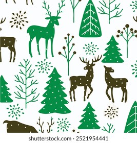 Christmas backgrounds, seamless pattern. Vector illustration.