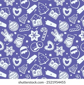 Christmas backgrounds, seamless pattern. Vector illustration.
