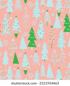 Christmas backgrounds, seamless pattern. Vector illustration.