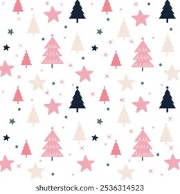 Christmas backgrounds, seamless pattern. Vector illustration.