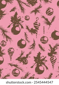 Christmas backgrounds, seamless pattern. Vector illustration.