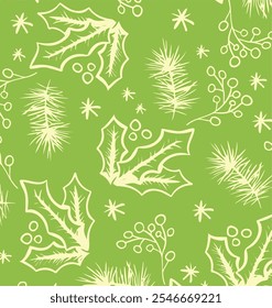 Christmas backgrounds, seamless pattern. Vector illustration.