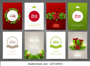 Christmas backgrounds set