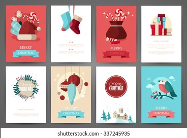 Christmas backgrounds set