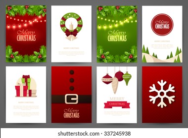 Christmas backgrounds set