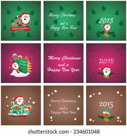 Christmas Backgrounds - Vector Illustration, Graphic Design Editable For Your Design  