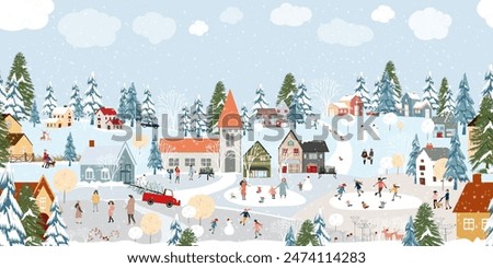 Similar – Image, Stock Photo Landscape in winter Nature