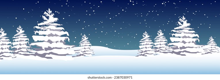 Christmas Background,Winter with people celebrating on Christmas .Winter landscape in the town with happy kids playing outdoor, Vector Banner for New year 2024 background.