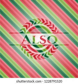 Also christmas badge background.