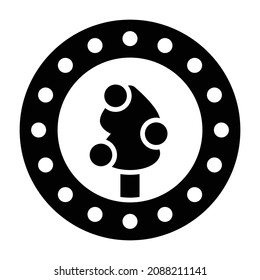 Icono vectorial de placa de Navidad que puede modificar o editar fácilmente 

