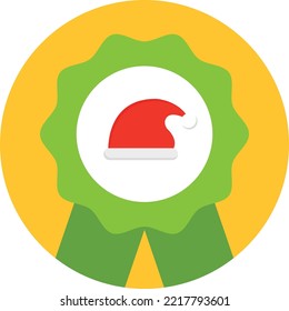 Christmas Badge Vector Icon which is suitable for commercial work and easily modify or edit it
