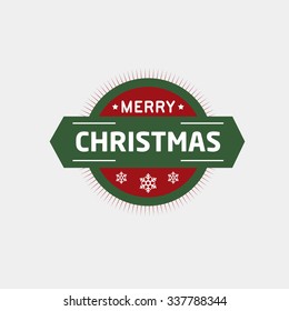 Christmas badges and labels, vector illustration