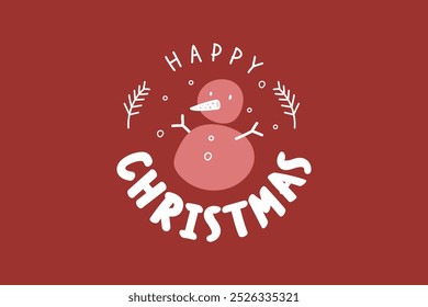 Christmas badges merry christmas text calligraphic lettering design typography editable background