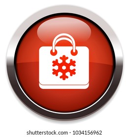 christmas bag flat icon