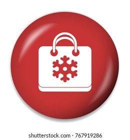 christmas bag flat icon