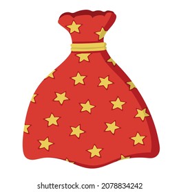 Christmas bag with gifts from Santa Claus