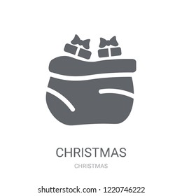 christmas Bag icon. Trendy Bag logo concept on white background from Christmas collection. Suitable for use on web apps, mobile apps and print media.