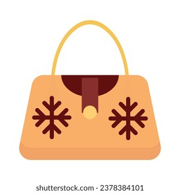 Icono vectorial de la ilustración de la bolsa de Navidad que puede fácilmente modificar o editar