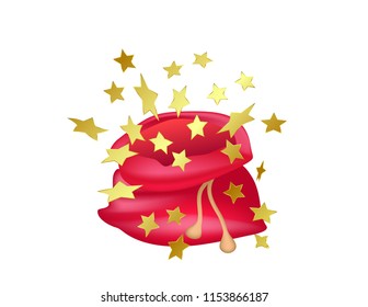 Christmas bag isolated