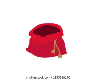 Christmas bag isolated