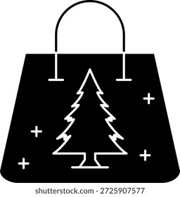 Saco de Natal Vetor de linha Ícone Design