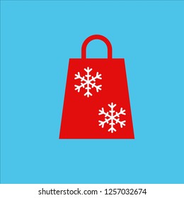 christmas bag vector icon
