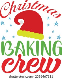 Christmas baking crew retro designs