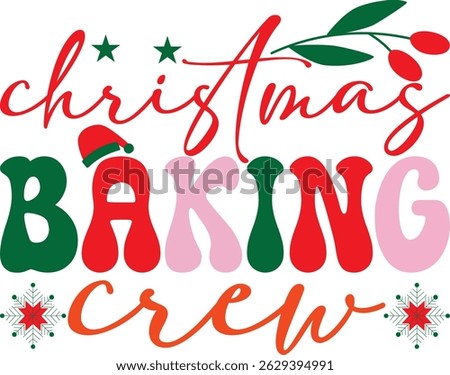 CHRISTMAS BAKING CREW T-SHIRT DESIGN