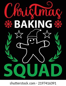 Christmas Baking Vector T-Shirt Design