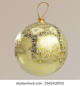 CHRISTMAS BALL 3D VECTOR DECOR HOLIDAY