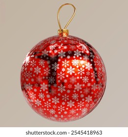 CHRISTMAS BALL 3D VECTOR DECOR HOLIDAY
