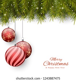 Christmas ball background